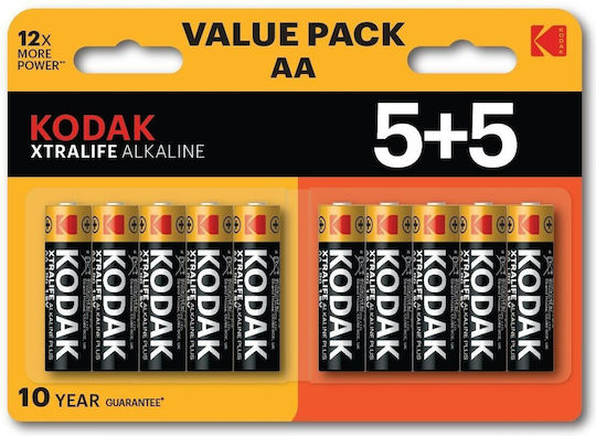 Kodak Xtralife Αλκαλικές Μπαταρίες AA 1.5V 10τμχ
