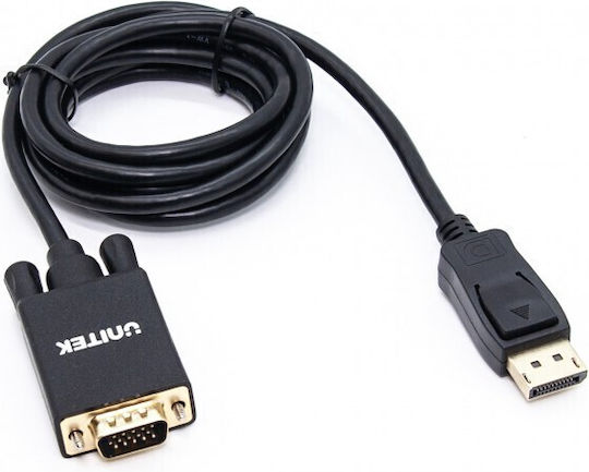 Unitek Μετατροπέας DisplayPort / VGA male σε DisplayPort / VGA female 1τμχ Y-5118F