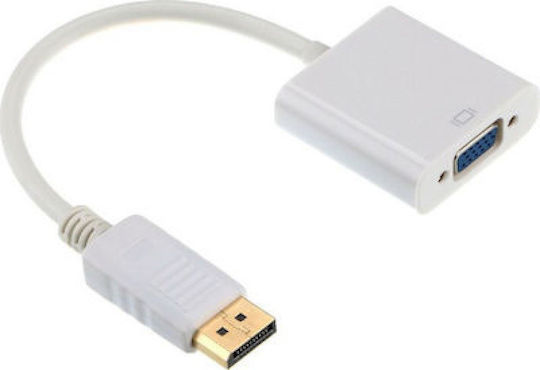 Cablexpert Converter DisplayPort male to VGA female White 1pcs A-DPM-VGAF-02-W