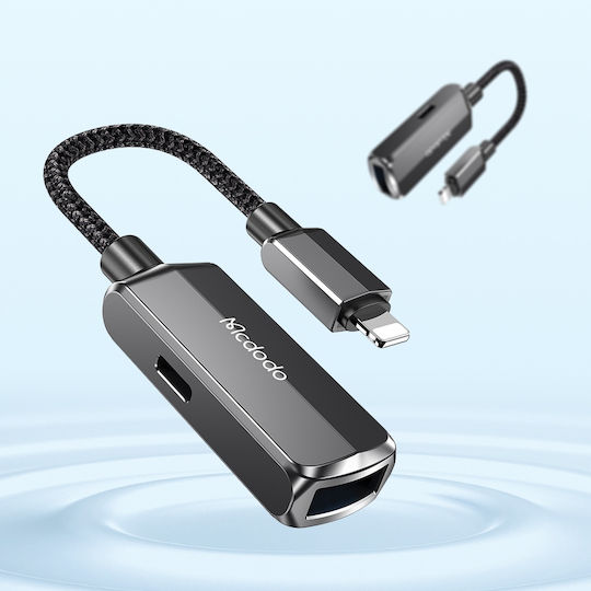 Mcdodo OTG 2v1 Μετατροπέας Lightning male σε Lightning / USB-A female 1τμχ