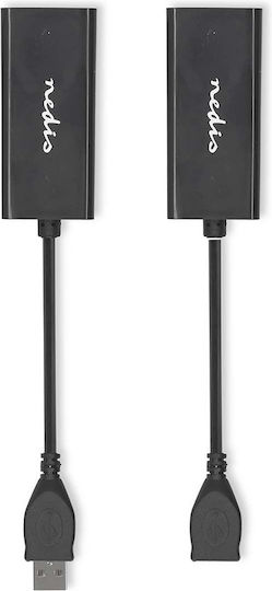 Nedis Usb A Konverter USB-A männlich + weiblich auf Ethernet weiblich 1 Stück
