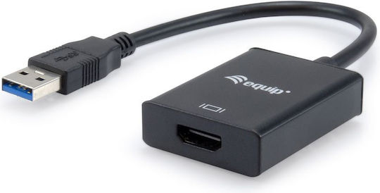 Equip Converter USB-A male to HDMI female 1pcs 133385
