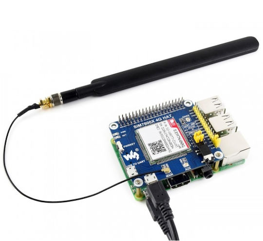Waveshare 4G GSM/GPRS/GNSS HAT - LTE CAT4 (17372)