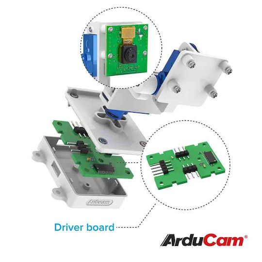 Arducam Arducam Upgraded Camera Pan Tilt Platform for Raspberry Pi