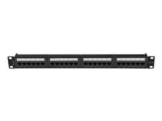 Lanberg Panou De Patch Pentru Rack 1U 19" 24 Prize Cat6a Negru