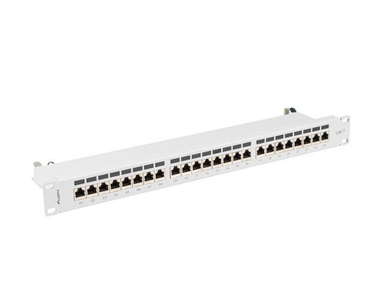 Lanberg Patch Panel για Rack 1U 19" 24 Θυρών cat7 Γκρι