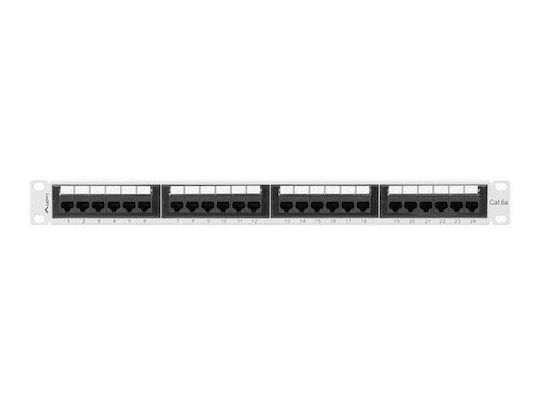Lanberg Patch Panel für Rack 1U 19" 24 Steckdosen cat6a Graues
