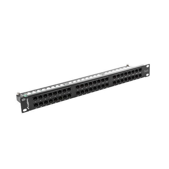 Lanberg Patch Panel für Rack 1U 19" 48 Ports cat6 Schwarz