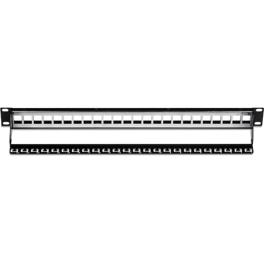 Trendnet Patch Panel Shielded for Rack 1U 19 24 Sockets cat6 Black