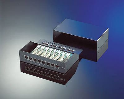 Roline Patch Panel Cat5e Wall Mount 8port Stp Black 26.11.0310