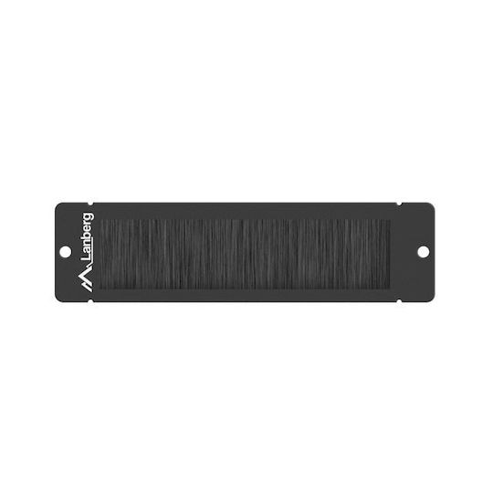 Lanberg Brush Panel for Rack 1U 10" with 10 Ports Black