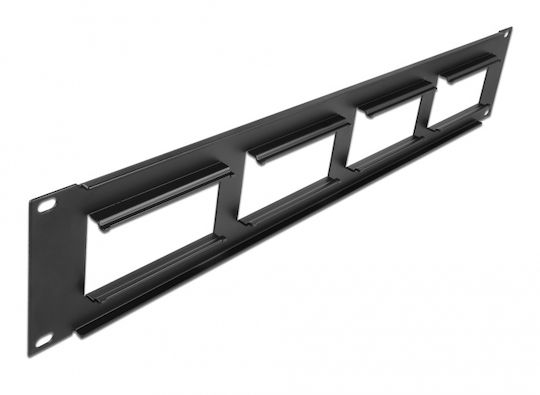 DeLock Easy 45 Patch Panel για Rack 2U 19" Μαύρο