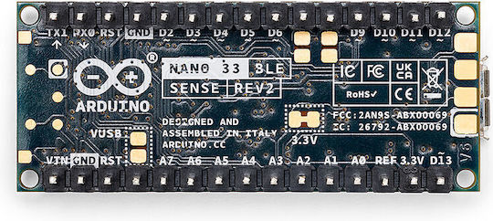 Arduino Nano 33 BLE Sense rev2 with Headers Module για Arduino