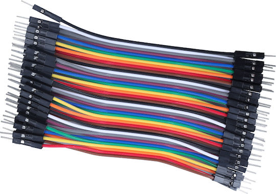 40pcs Small Male to Male Dupont Wires/Cables for Arduino (10cm) (M/M)