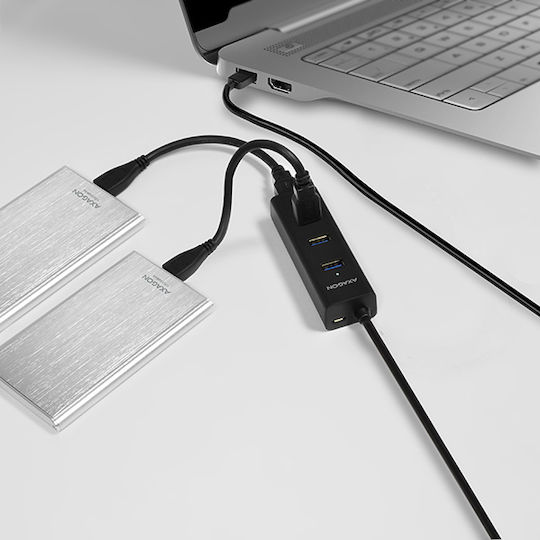 Axagon Hub USB 3.0 Cu 4 Porturi Și Conectare USB-A