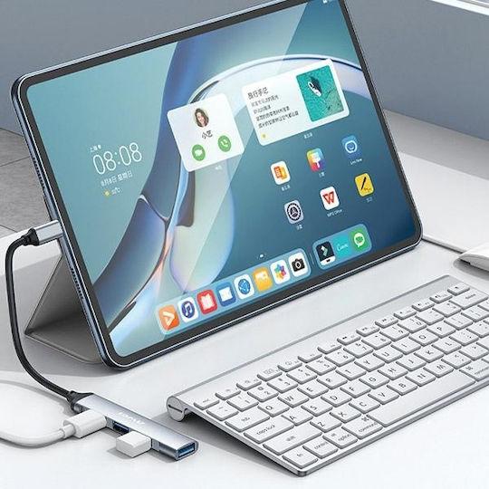 Awei USB Hub with 4 USB 2.0 Ports and USB-C Connection