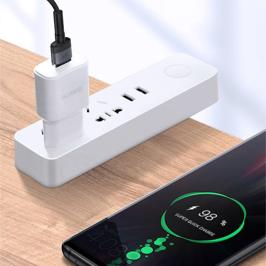 Baseus Cafule USB 2.0 Cable USB-C male - USB-A 40W Μαύρο 1m CATKLF-PG1