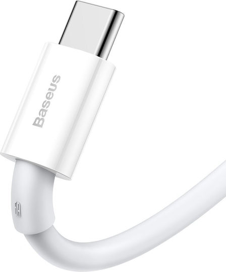 Baseus Superior Series Regular USB 2.0 Cablu USB-C bărbătesc - USB-A 66W Alb 2m (CATYS-A02)