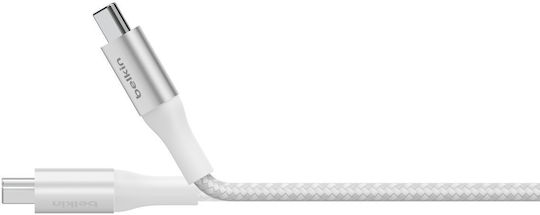 Belkin Boost Charge USB 2.0 Cable USB-C male - USB-C 240W PD Λευκό 2m CAB015BT2MWH