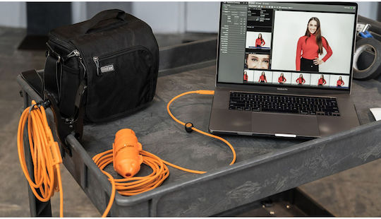 Tether Tools Regular USB 2.0 Cablu USB-C bărbătesc - USB-C Portocaliu 9.4m (CUC31R-ORG)