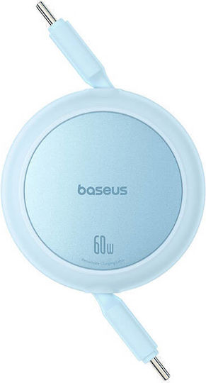 Baseus Mini USB 2.0 Kabel USB-C männlich - USB-C 60W PD Blau 1m P10364500311-01