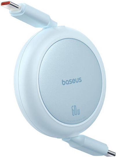 Baseus Mini USB 2.0 Kabel USB-C männlich - USB-C 60W PD Blau 1m P10364500311-01