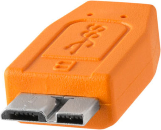 Tether Tools USB 2.0 Cable USB-C male - micro USB-A Πορτοκαλί 9.4m CUC31B-ORG