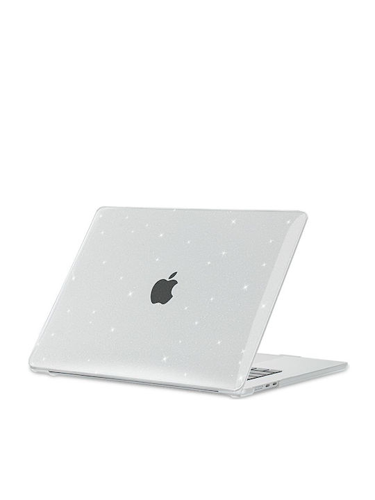 Θήκη Tech Protect Smartshell Apple Macbook Air 13 M2-m5 2023-2026 Glitter Διαφανο