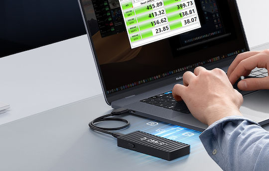 Orico Hard Drive Case M.2 SATA III with connection USB 3.0 in Schwarz color