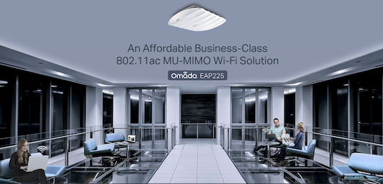 TP-LINK EAP225 v3 Access Point Wi‑Fi 5 Dual Band (2.4 & 5GHz)