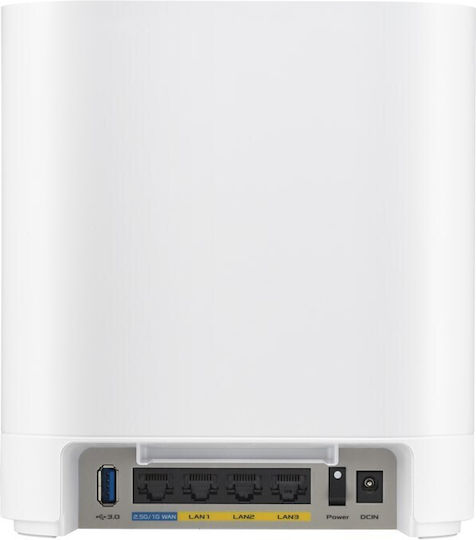 Asus ExpertWiFi EBM68 WiFi-Mesh-Netzwerk Zugriffspunkt Wi-Fi 6 Tri Band (2.4 & 5 & 6GHz) in Doppelter Bausatz