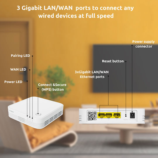 Strong Atria Mesh KIT 1200 V2 v1 Access Point Wi‑Fi 5 Dual Band (2.4 & 5GHz) σε Διπλό Kit