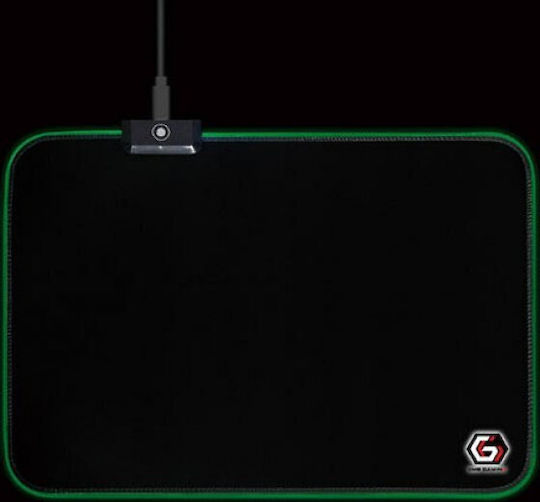 Gembird MP-GAMELED-M Gaming Mouse Pad Medium (350mm) με RGB Φωτισμό Μαύρο