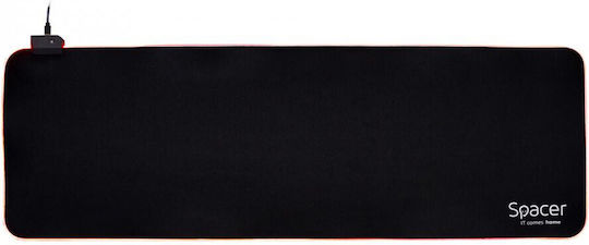Spacer Gaming Mouse Pad XXL (900mm) with RGB Lighting Black