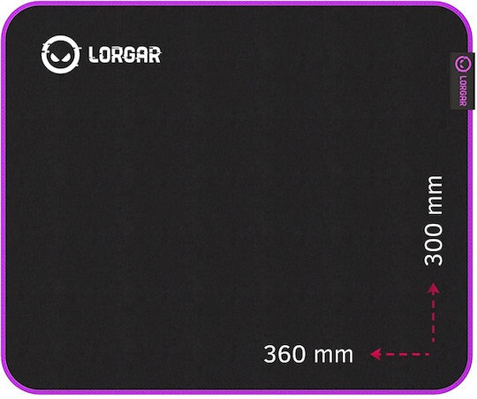 Lorgar Main 313 Gaming Mouse Pad Medium (360mm) Μαύρο LRG-GMP313