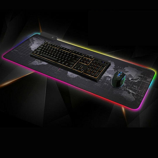 34.915.1215 Gaming Mauspad XXL (900mm) mit RGB-Beleuchtung über USB Grau