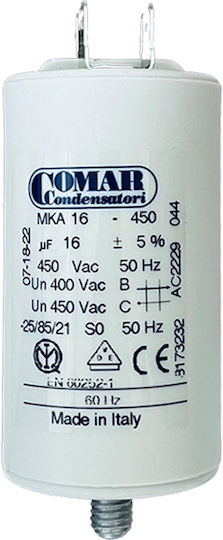 Comar Kondensator Dauerhaft 16μF 450V 03.006.0056