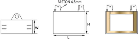 Faston Polypropylene Capacitor 3.5uF 450V 03.006.0224