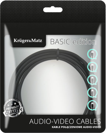 Kruger & Matz HDMI 2.0 Premium High Speed 4K 60Hz HDR Kabel HDMI-Stecker - HDMI-Stecker 15m Blaue