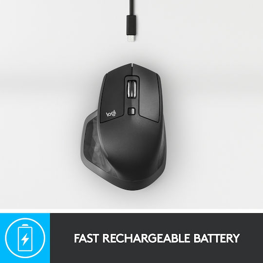 Logitech MX Master 2S Bluetooth Edition Ασύρματο Ποντίκι Graphite