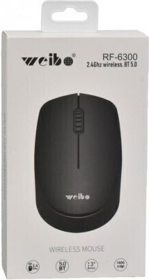 Weibo RF-6300 Ασύρματο Bluetooth Ποντίκι Μαύρο