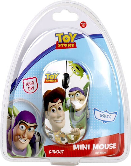 Disney Toy Story Ενσύρματο Mini Ποντίκι Πολύχρωμο