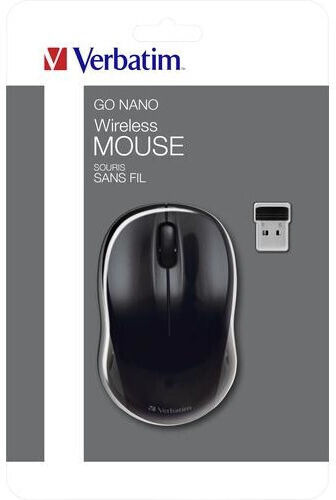 Verbatim Go Nano Kabellos Mini Maus Schwarz