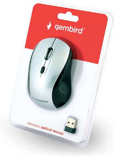 Gembird MUSW-4B-02 Ασύρματο Bluetooth Ποντίκι Black/Silver