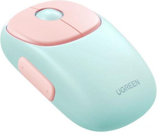 Ugreen Fun+ MU102 Ασύρματο Bluetooth Ποντίκι Ροζ