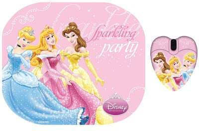 Disney Princess Two Pack Ενσύρματο Mini Ποντίκι Πολύχρωμο