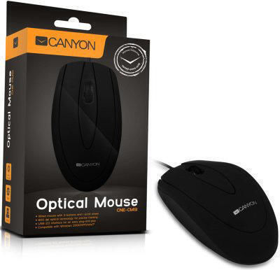 Canyon CNE-CMS1 Cu fir Mouse Negru