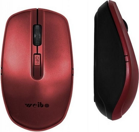 Weibo RF-2808 Kabellos Maus Rot