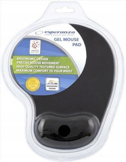 Esperanza EM125 Ενσύρματο Ποντίκι & Mouse Pad Gel Μαύρο