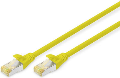 Digitus S/FTP Cat.6a Ethernet Network Cable 1m Yellow 1pcs